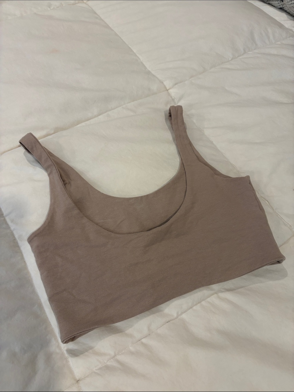 Cotton On Nude/Taupe Seamless Crop Bra - Picture 3 of 5